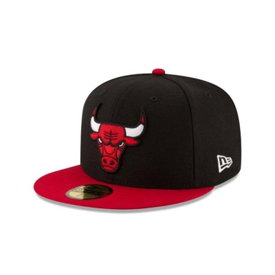 Chicago Bulls Gorra | New Era NBA 2tone 59fifty Fitted Cap Mexico - Negros